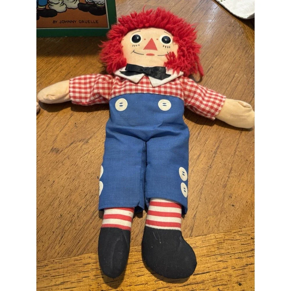 Playskool Vintage 1987 Raggedy Ann & Andy 12” Vintage And 1960 Book J GRUELLE - Picture 8 of 16